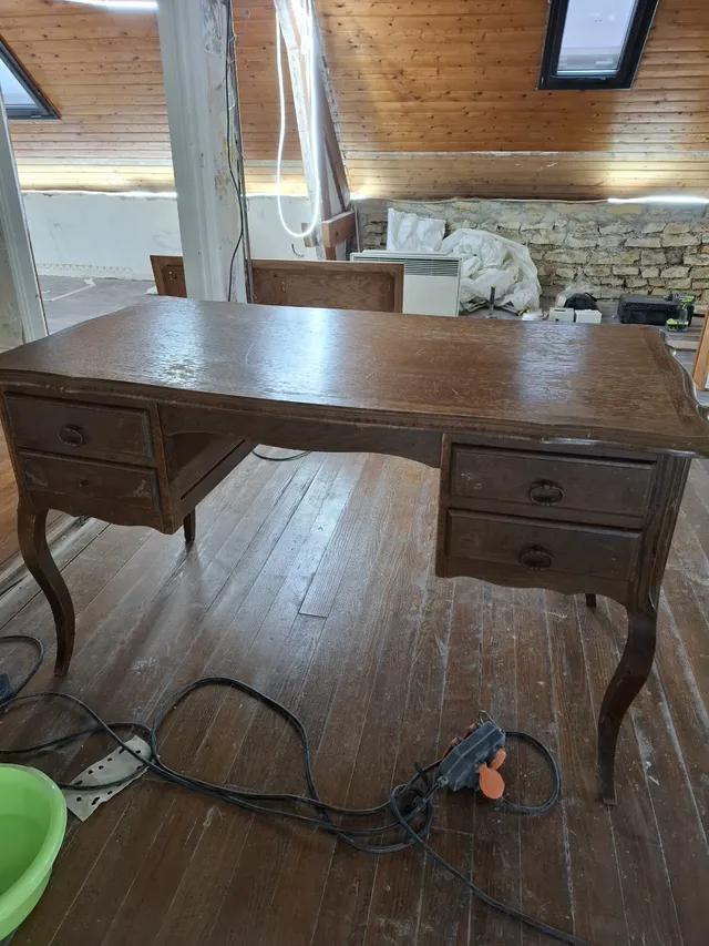 Renovation meuble : bureau ancien