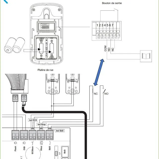 Connecter Air Visio 200 sur Filo 600 (NO/NC/COM)