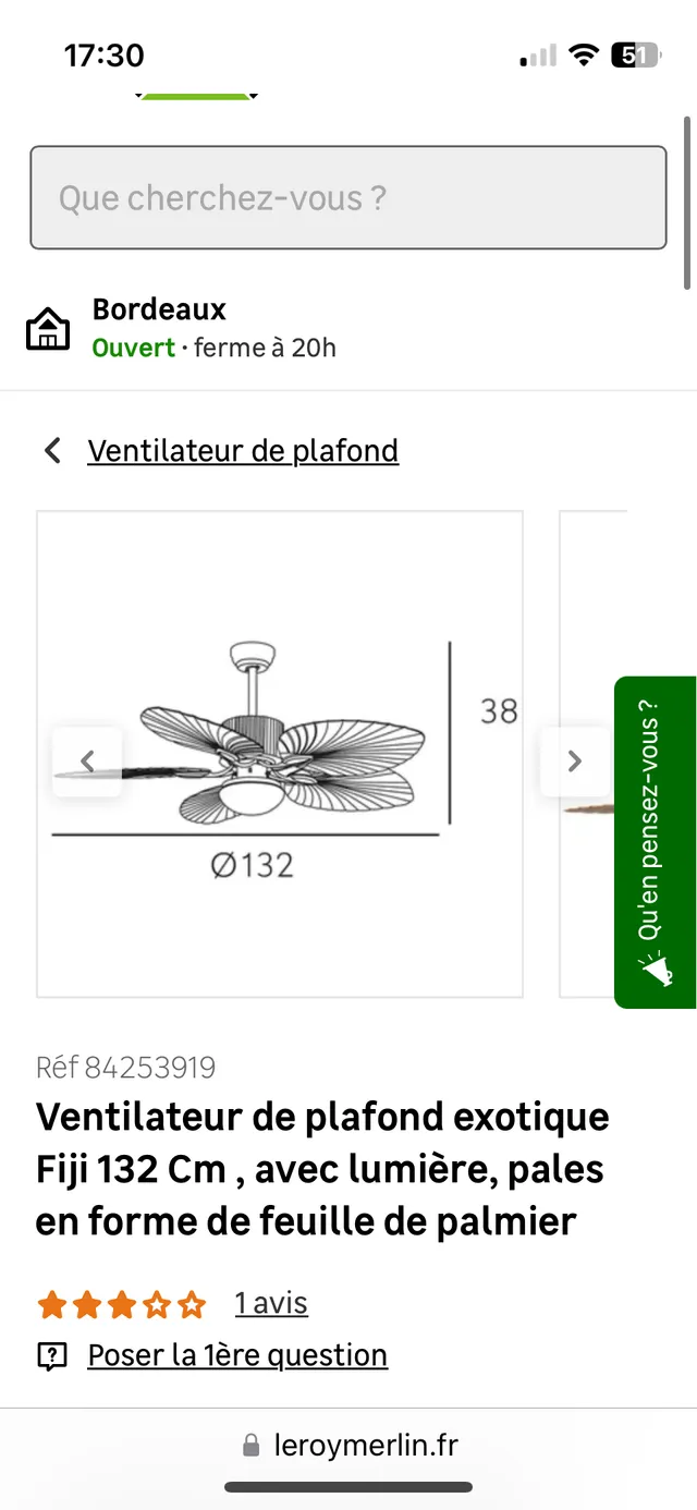 Télécommande ventilateur de plafond - 3