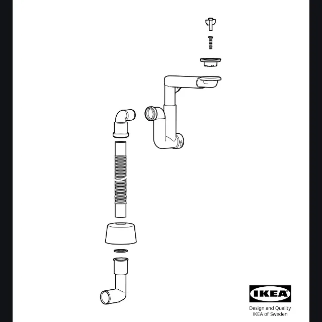 Equivalence siphon RÄNNILEN de chez ikea