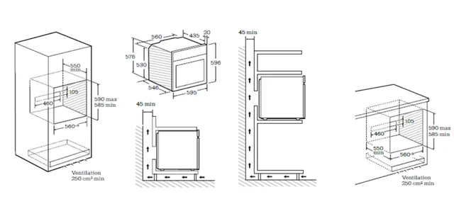 Dimension du meuble pour mettre un four