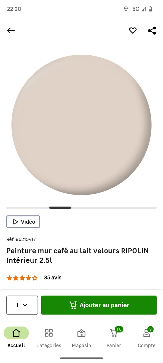 Bonjour j'ai acheté un pot de café au lait de 10 litres que