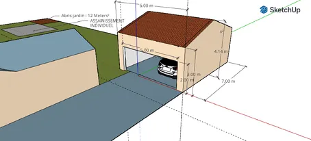 Construction fondation pour garage