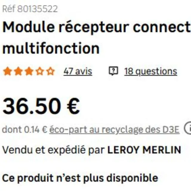 Mail de publicité Leroy Merlin