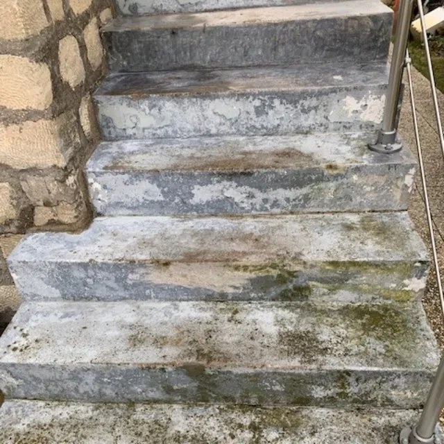 rénovation escalier en béton