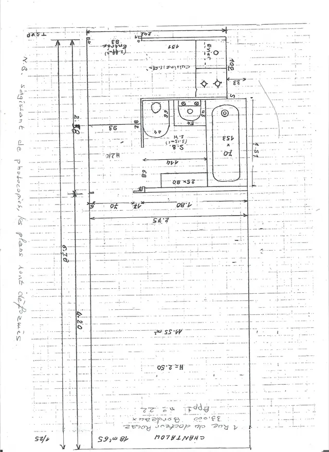 Rénovaton d'un petit appartement de 18 m2 pour étudiants à Bordeaux