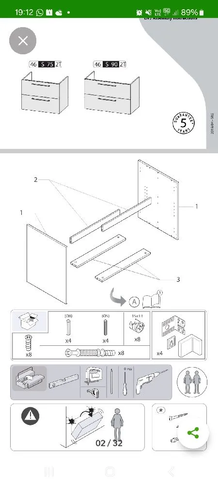 Pièce détaché meuble salle de bain