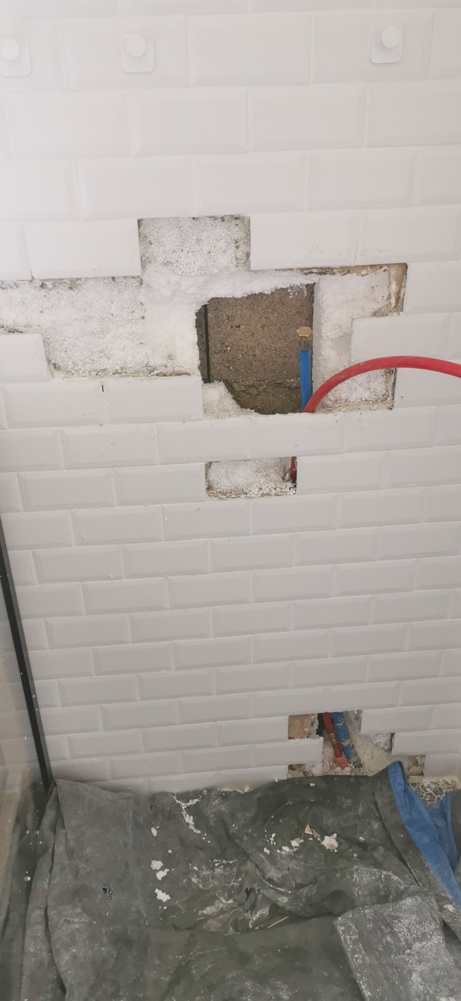 Réparation mur douche suite à fuite - 2